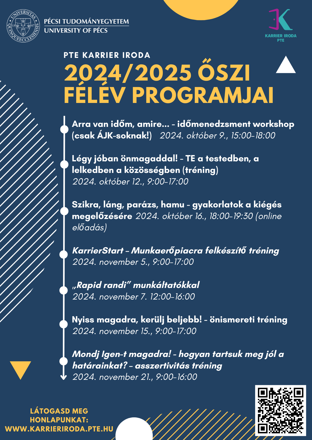 őszi félév program