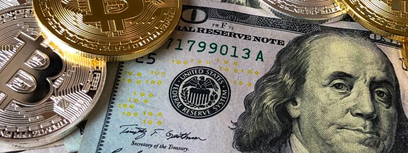 Bitcoins an U.s Dollar Bills